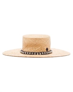 Плетеная шляпа канотье Maison michel