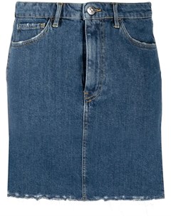 Джинсовая юбка с необработанными краями 3x1