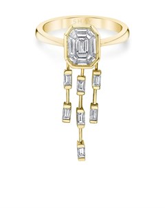 Кольцо Illusion Waterfall из желтого золота с бриллиантами Shay