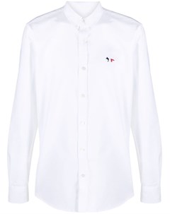 Рубашка с вышитым логотипом Maison kitsune