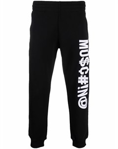 Спортивные брюки с вышитым логотипом Symbols Moschino