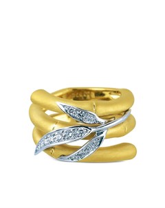 Золотое кольцо Bamboo Zen с бриллиантом Carrera y carrera