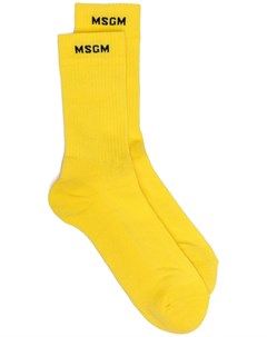 Трикотажные носки с логотипом Msgm