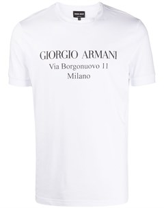 Футболка с логотипом Giorgio armani