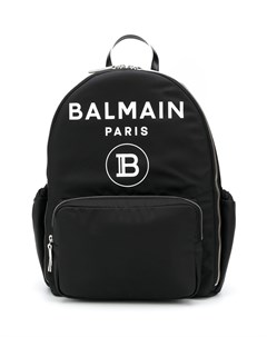Рюкзак с карманами и логотипом Balmain kids
