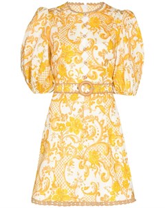 Платье мини Postcard с цветочным принтом Zimmermann