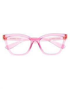Очки в прозрачной квадратной оправе Dolce & gabbana eyewear