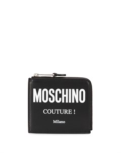 Кошелек на молнии с логотипом Couture Moschino