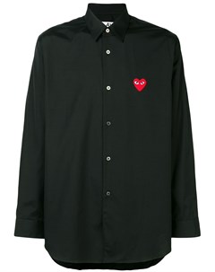 Классическая рубашка с заплаткой в форме сердца Comme des garçons play
