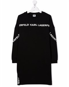 Платье толстовка с логотипом Karl lagerfeld kids