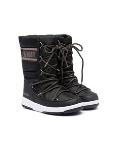 САПОГИ PROTECHT QUILTED JUNIOR BLACK NYLON Moon boot kids