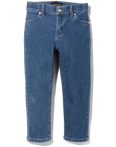Зауженные джинсы с вышитым логотипом Mini rodini