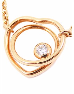 Колье Vertige Coeur pre owned из розового золота с бриллиантами Hermes
