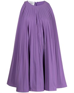 Плиссированное платье мини без рукавов Valentino