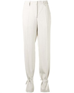 Прямые брюки с завязками на щиколотках Off-white