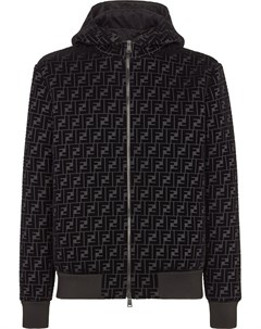 Куртка на молнии с капюшоном и логотипом FF Fendi