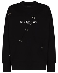 Толстовка с люверсами и логотипом Givenchy