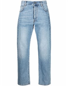 Прямые джинсы с логотипом Moschino