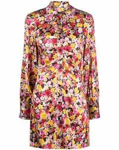 Платье рубашка с цветочным принтом Ganni