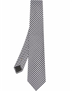 Шелковый галстук с геометричным узором Canali