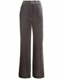 Расклешенные бархатные брюки Alberta ferretti
