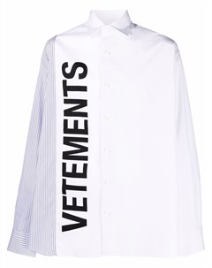Рубашка с длинными рукавами и логотипом Vetements