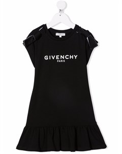 Платье с логотипом и бантами Givenchy kids