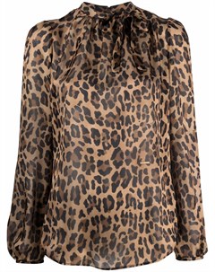 Блузка с леопардовым принтом Dsquared2