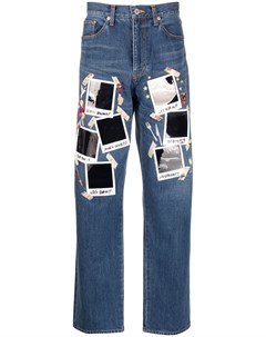 Прямые джинсы с принтом Doublet