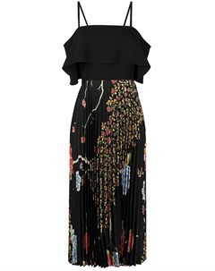 Плиссированное платье с цветочным принтом Victoria victoria beckham