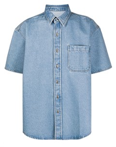 Джинсовая рубашка с короткими рукавами Nanushka