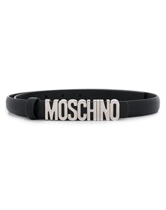 Ремень с металлическим логотипом Moschino