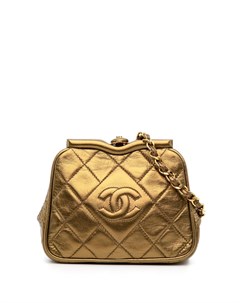 Стеганая поясная сумка 1990 х годов с логотипом CC Chanel pre-owned