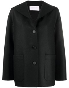 Однобортное пальто с капюшоном Harris wharf london
