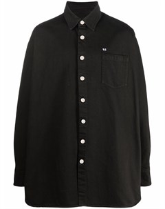 Джинсовая рубашка оверсайз с логотипом Raf simons