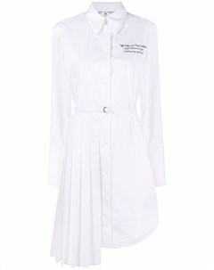 Платье рубашка Popeline асимметричного кроя Off-white