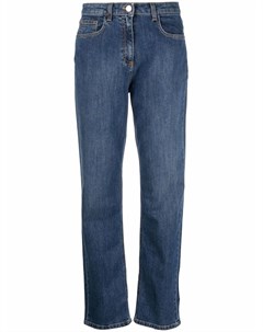 Укороченные джинсы бойфренды с завышенной талией Elisabetta franchi