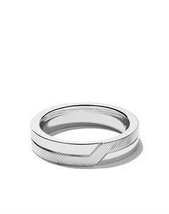 Фактурное кольцо Promise из белого золота De beers jewellers