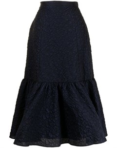 Расклешенная юбка с тиснением Erdem