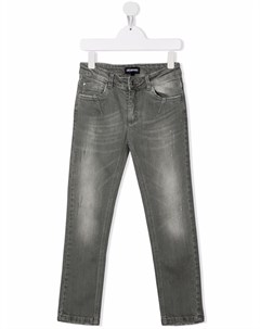 Прямые джинсы с эффектом потертости Les hommes kids
