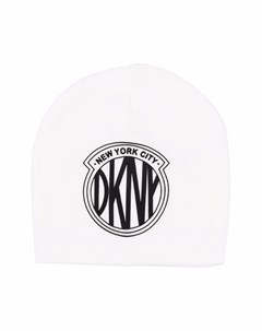 Трикотажная шапка с нашивкой логотипом Dkny kids
