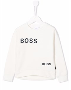 Флисовая толстовка с логотипом Boss kidswear
