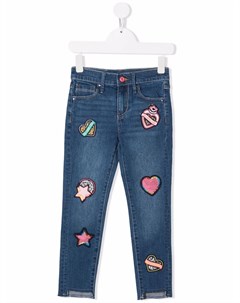 Узкие джинсы с нашивками Billieblush