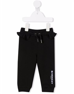 Спортивные брюки с оборками и логотипом Givenchy kids