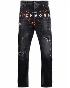 Узкие джинсы с логотипом John richmond