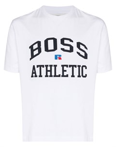 Футболка с короткими рукавами и логотипом Boss