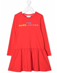 Расклешенное платье с логотипом The marc jacobs kids