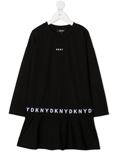Платье свитер с логотипом Dkny kids