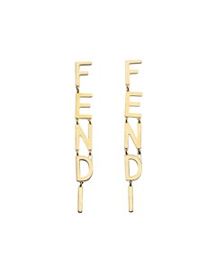 Серьги подвески с логотипом Fendi