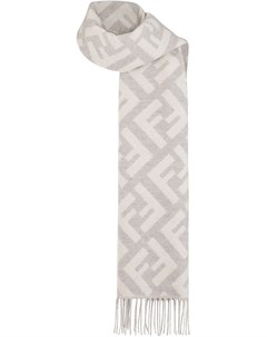 Длинный кашемировый шарф с логотипом FF Fendi